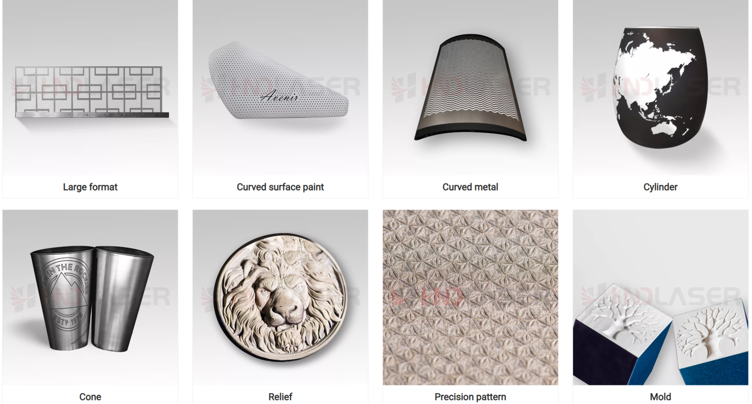 large format laser marking samples