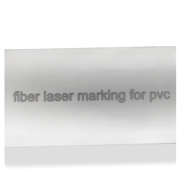 laser mark on pvc pipeline