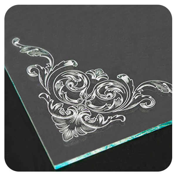 Laser engrave on glass